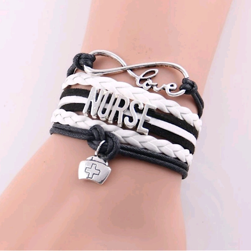 Nurse Infinity Love Charm Bracelet
